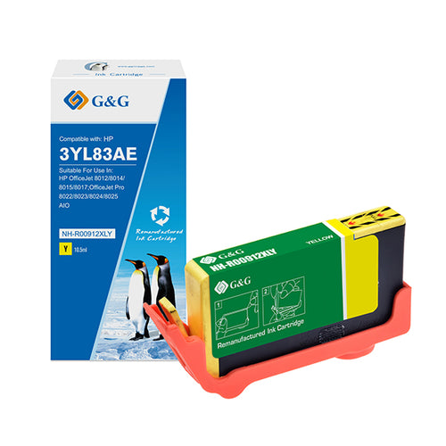 Cartuccia Ink Compatibile Gg Giallo Per Hp Officejet 8012/8014/8015/8017