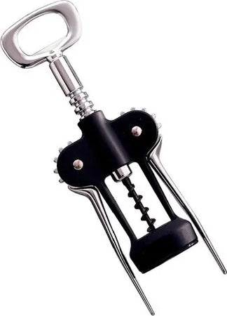 Set sommelier 3 pezzi Cavatappi, Tagliacapsule e Tappo versatore Nero