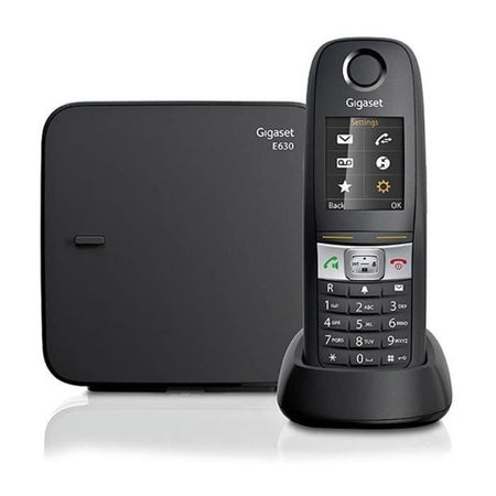 Telefono fisso Gigaset E630 nero - Resistente agli urti, all'acqua e alla polvere - Vivavoce - ID chiamante