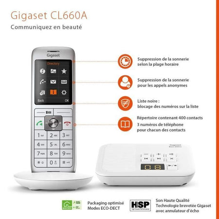Telefono fisso GIGASET CL 660 A Bianco