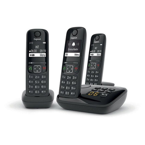 Telefono fisso GIGASET AS690 A Trio Black