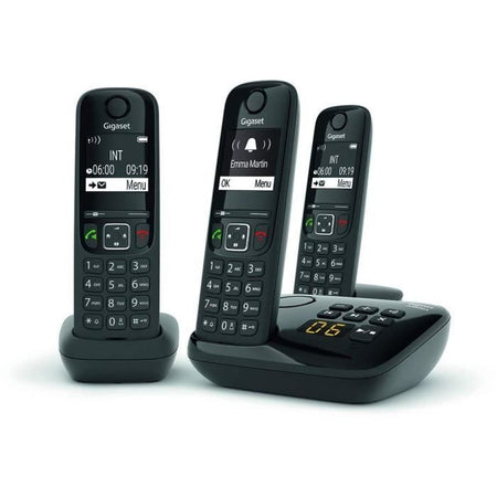 Telefono fisso GIGASET AS690 A Trio Black