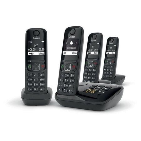 Telefono fisso GIGASET AS690 A Quattro Nero