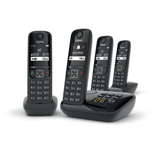 Telefono fisso GIGASET AS690 A Quattro Nero