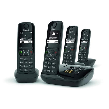 Telefono fisso GIGASET AS690 A Quattro Nero