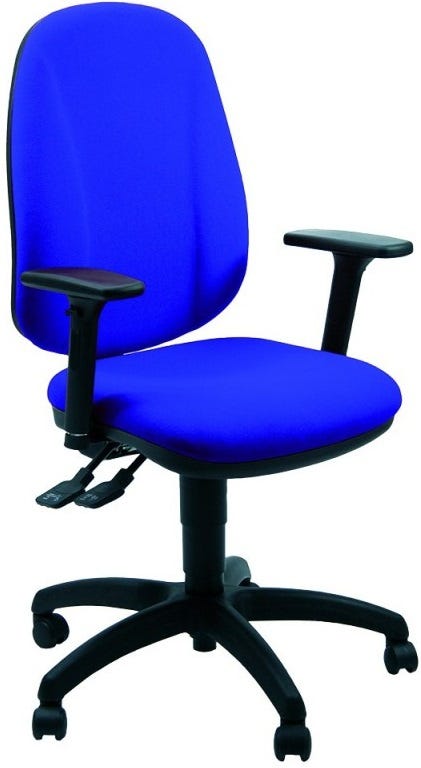 Poltrona ergonomica da ufficio operativo con schienale regolabile