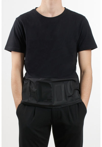 GCDS T-SHIRT BAND LOGO NYLON REGULAR T-SHIRT da uomo