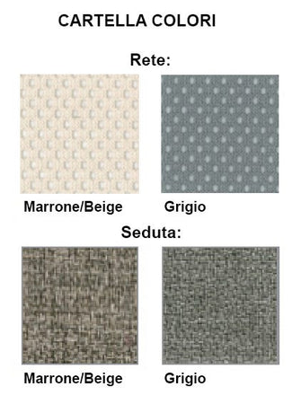 Sedia ergonomica in rete con supporto lombare regolabile integrato e braccioli