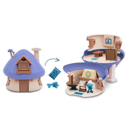 Casetta da gioco - GIOCHI PREZIOSI - I Puffi - Casa magica con 1 statuina e accessori - da 3 anni - PUF28