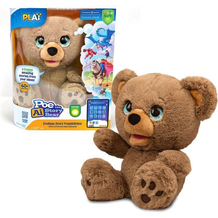 Peluche interattivo - GIOCHI PREZIOSI - Orsetto creatore di storie di Poe - da 4 anni - LAY00