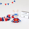 CONIGLIO CRETINE Suono rosso peluche Super Hero - 18 cm