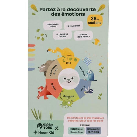 Peluche Parlante - Gipsy Toys - Siméon, il narratore di emozioni - 28 cm - Verde Acqua