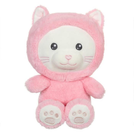 Peluche gatto Hoody Pets - GIPSY TOYS - Rosa, 24 cm