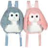 Fluffy Bag - GIPSY TOYS - Zaino di peluche - Coniglio blu e bianco 30 cm