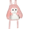 Fluffy Bag - GIPSY TOYS - Zaino di peluche - Coniglio rosa e bianco 30 cm