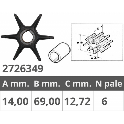 Girante Evinrude 2T 9.5-10Hp