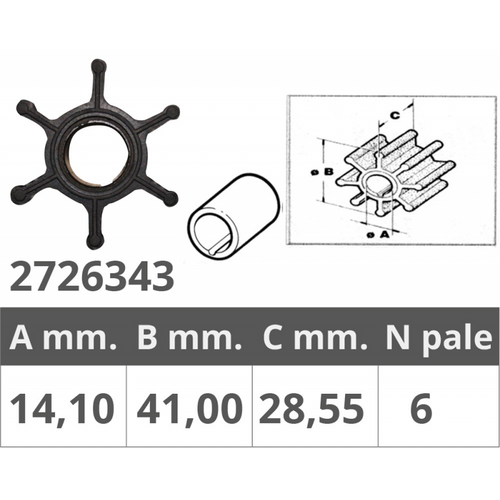 Girante Honda 4T 8-9-15Hp