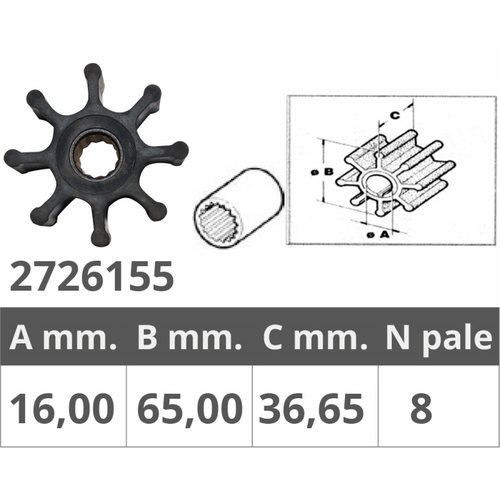 Girante Jabsco 11979-0001