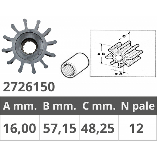 Girante Jabsco 13554-6001