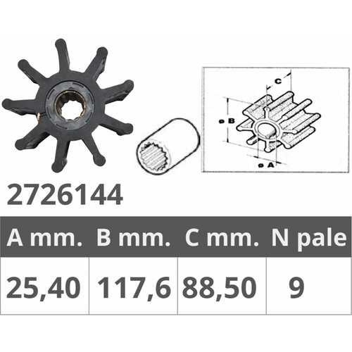 Girante Jabsco 17240-0001E1879-0001