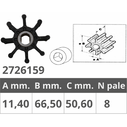 Girante Mercruiser 8.1S - 496Mag