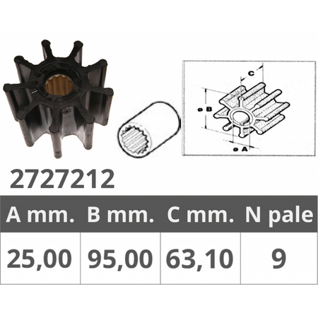 Girante Originale Jabsco 836-0001