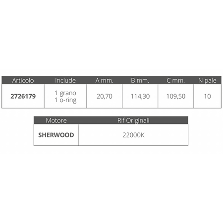 Girante Sherwood 22000K