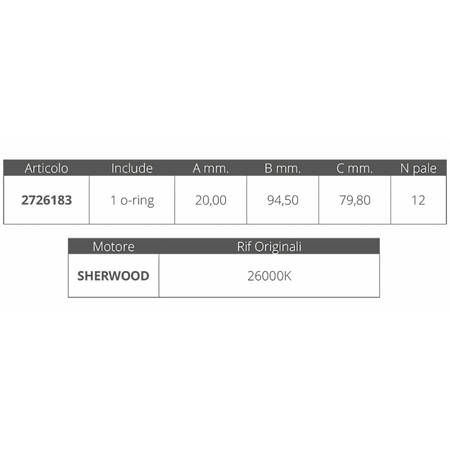 Girante Sherwood 26000K