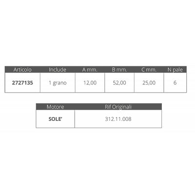 Girante Sole 312.11.008