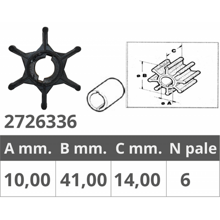 Girante Suzuki 2T 2-2,2-4-5-6-8 Hp