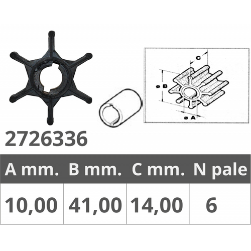 Girante Suzuki 2T 2-2,2-4-5-6-8 Hp