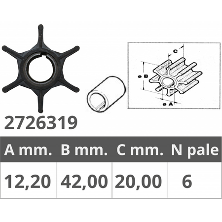 Girante Suzuki 2T 8-9,9 Hp