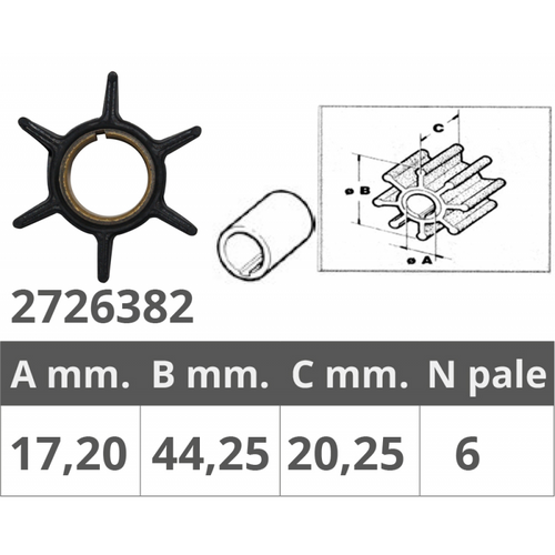 Girante Tohatsu 2T 25-30 Hp