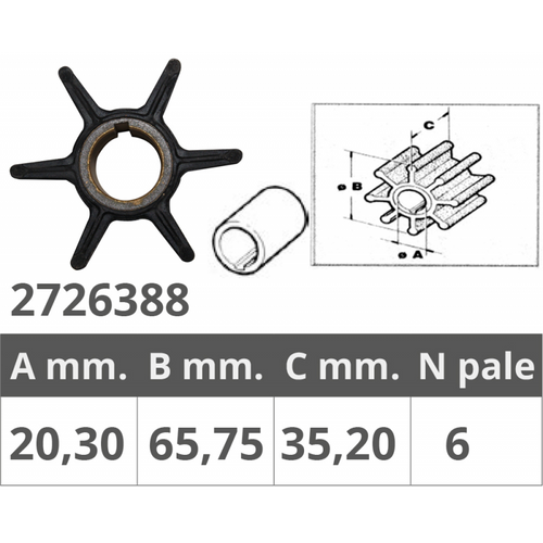 Girante Tohatsu 2T 70-90-120-140 Hp