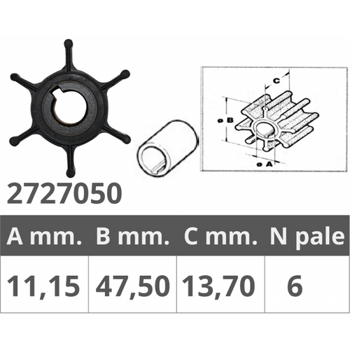 Girante Yamaha 2T 2 Hp
