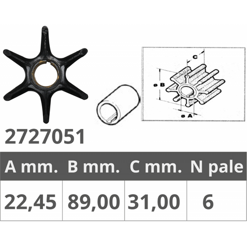 Girante Yamaha/Mercury/Selva 2/4T