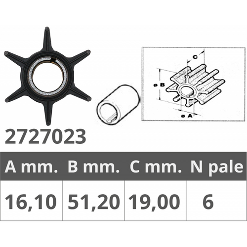 Girante Yamaha-Selva 2/4T 20-50 Hp