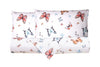 Set Copripiumino federe parure Copripiumino Stampa Digitale 100% Cotone, Made in Italy  FARFALLE MULTICOLOR