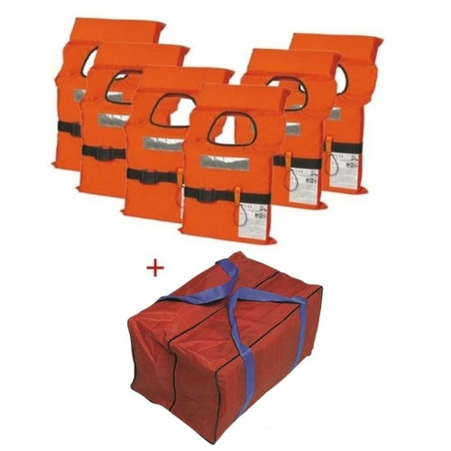 Giubbotti Pz 6 Salv. Nadir Adulto 100N.+ Borsone Uni En Iso 12402-4