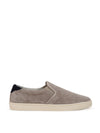 Brunello Cucinelli Slip on in Suede Tortora da uomo