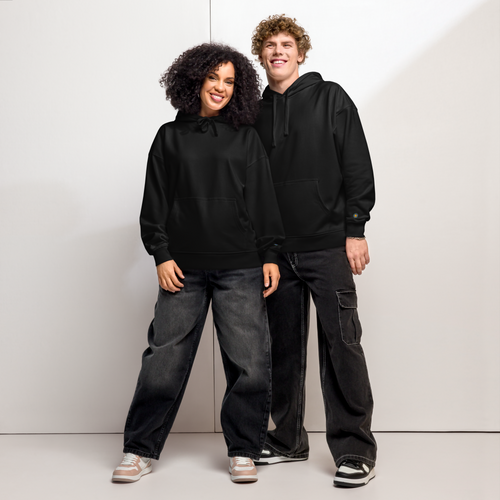 unisex-organic-relaxed-hoodie-black-front-681bc61cb7ecd