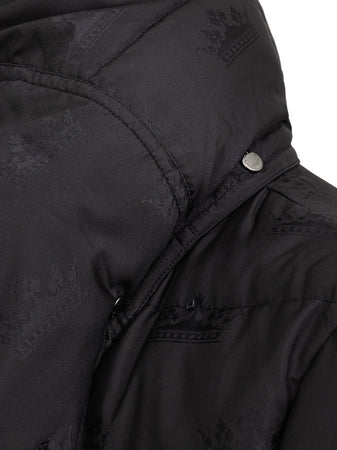 Dolce &amp; Gabbana Giubbotto all over logo nero da uomo