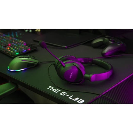 Cuffie da gioco - THE G-LAB - KORP-CARBON - Nero - Microfono staccabile - Compatibile con PC, Playstation, Xbox