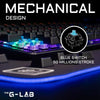 Tastiera da gioco meccanica - THE G-LAB - KEYZ -CARBON -EX/FR - Retroilluminata - Interruttore blu - Poggiapolsi - FR