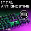 Tastiera da gioco meccanica - THE G-LAB - KEYZ -CARBON -EX/FR - Retroilluminata - Interruttore blu - Poggiapolsi - FR