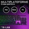 Tastiera da gioco meccanica - THE G-LAB - KEYZ -CARBON -EX/FR - Retroilluminata - Interruttore blu - Poggiapolsi - FR