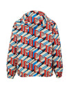 Gucci Giubbino in Nylon con Stampa Geometrica Multicolor da uomo