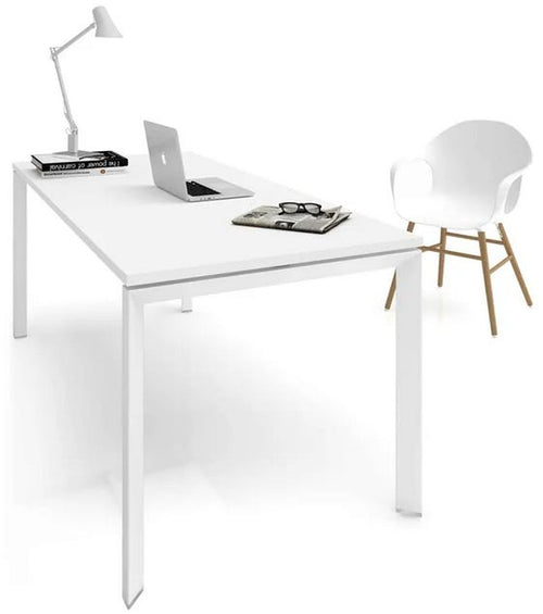 Scrivania in melaminico per ufficio operativo cm. 140/160/180/200x80x74h