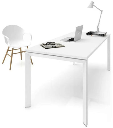 Scrivania in melaminico verniciato da ufficio operativo cm. 180/200x90x74h