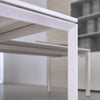 Scrivania in melaminico verniciato da ufficio operativo cm. 180/200x90x74h